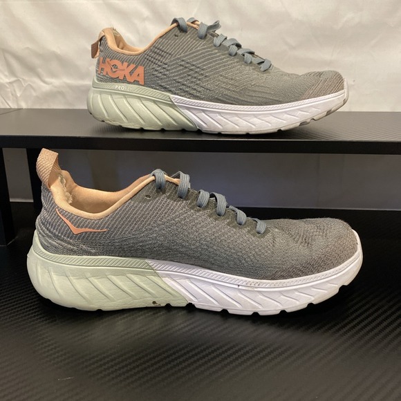 Hoka One One Womens Mach 3 1106480 LSF Gray Running Athletic Shoes Sneakers Sz 7 - Picture 2 of 8